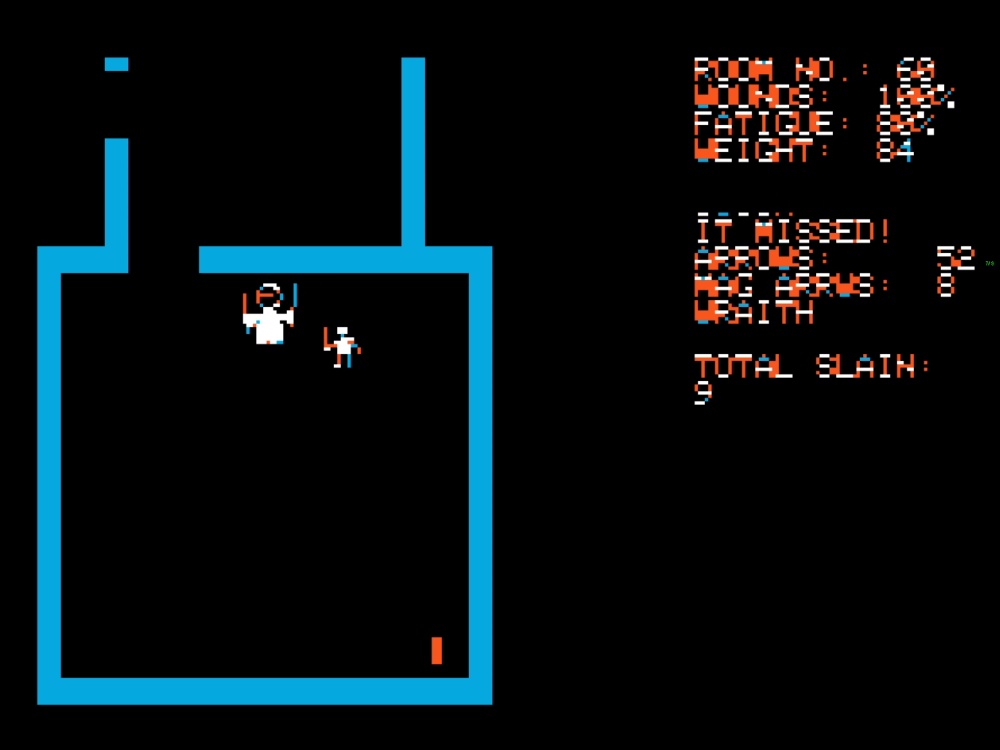 Screenshot of Temple Of Apshai for Apple II